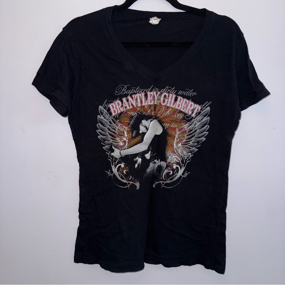 Bay Island Sportswear women’s size XL Brantley Gilbert Concert Tshirt black